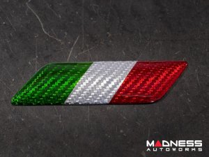 FIAT 500 Badges - Carbon Fiber - Italian Theme